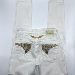 Robin's White Skinny Jeans